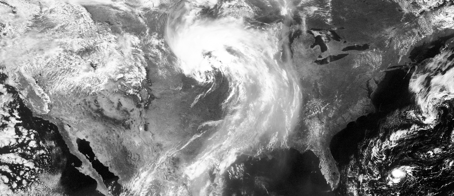 Sample Channel 1 (visible) image of the GridSat-CONUS