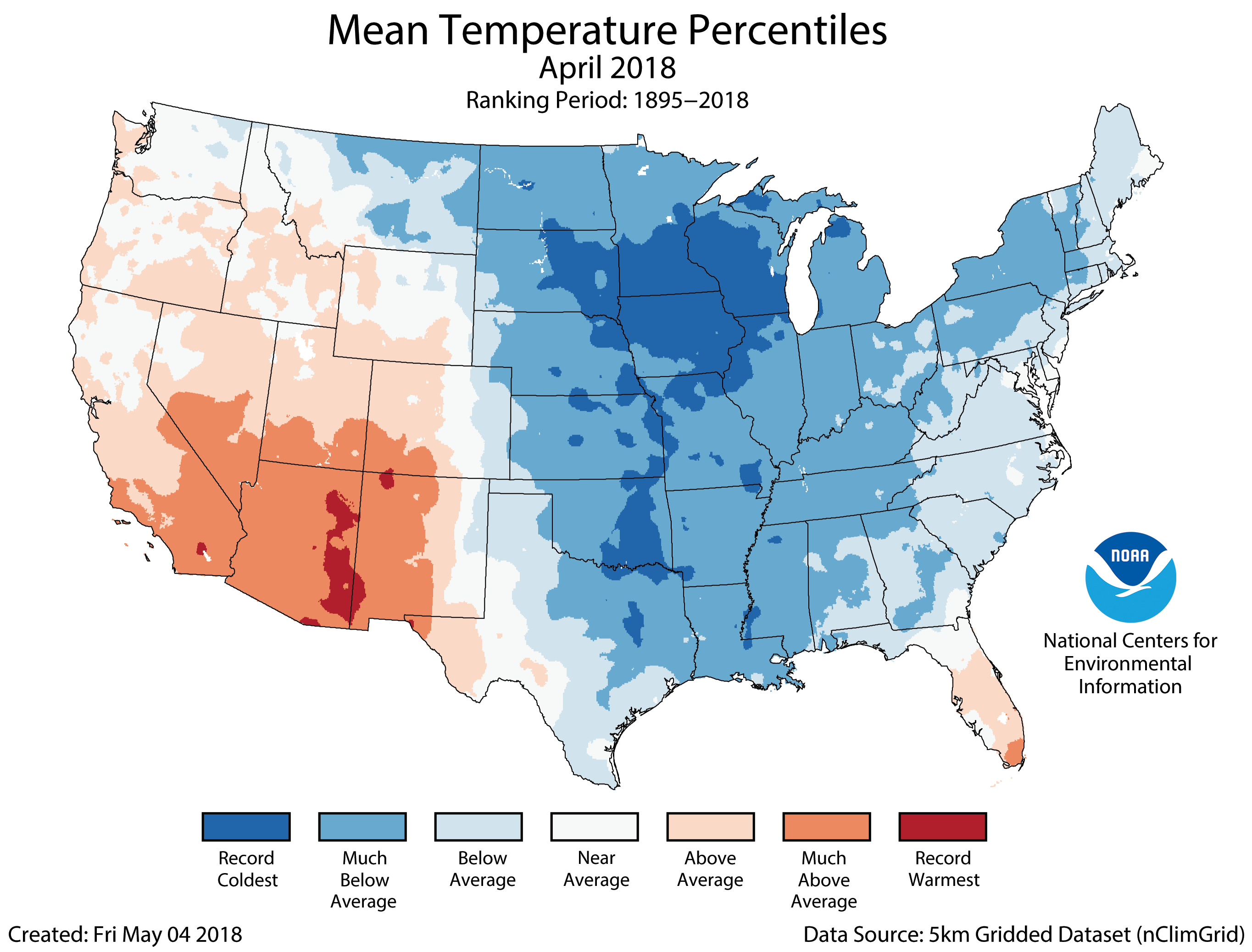 Assessing The Us Climate In April 2018 News National Centers For