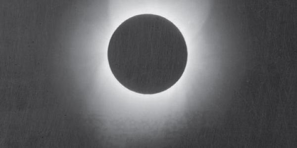 Photo of the May 28, 1900, total solar eclipse captured by Thomas Smillie on the Smithsonian's Solar Eclipse Expedition