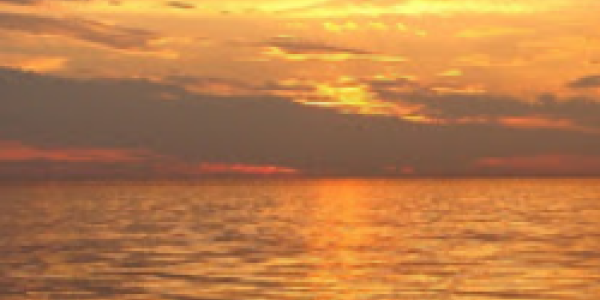Sunset at sea. Atlantic, United States Northeast. 2005 August 14.