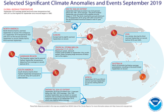 Map of September 2019 Significant Climate Events