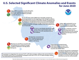 June 2020 US Significant Climate Events Map