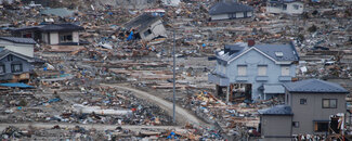 2011 Tohoku Earthquake and Tsunami destruction