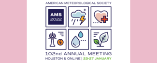 American Meteorological Society Annual Meeting graphic with logo for 2022