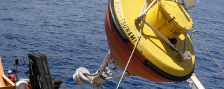 Image of NOAA tsunami detection DART buoy