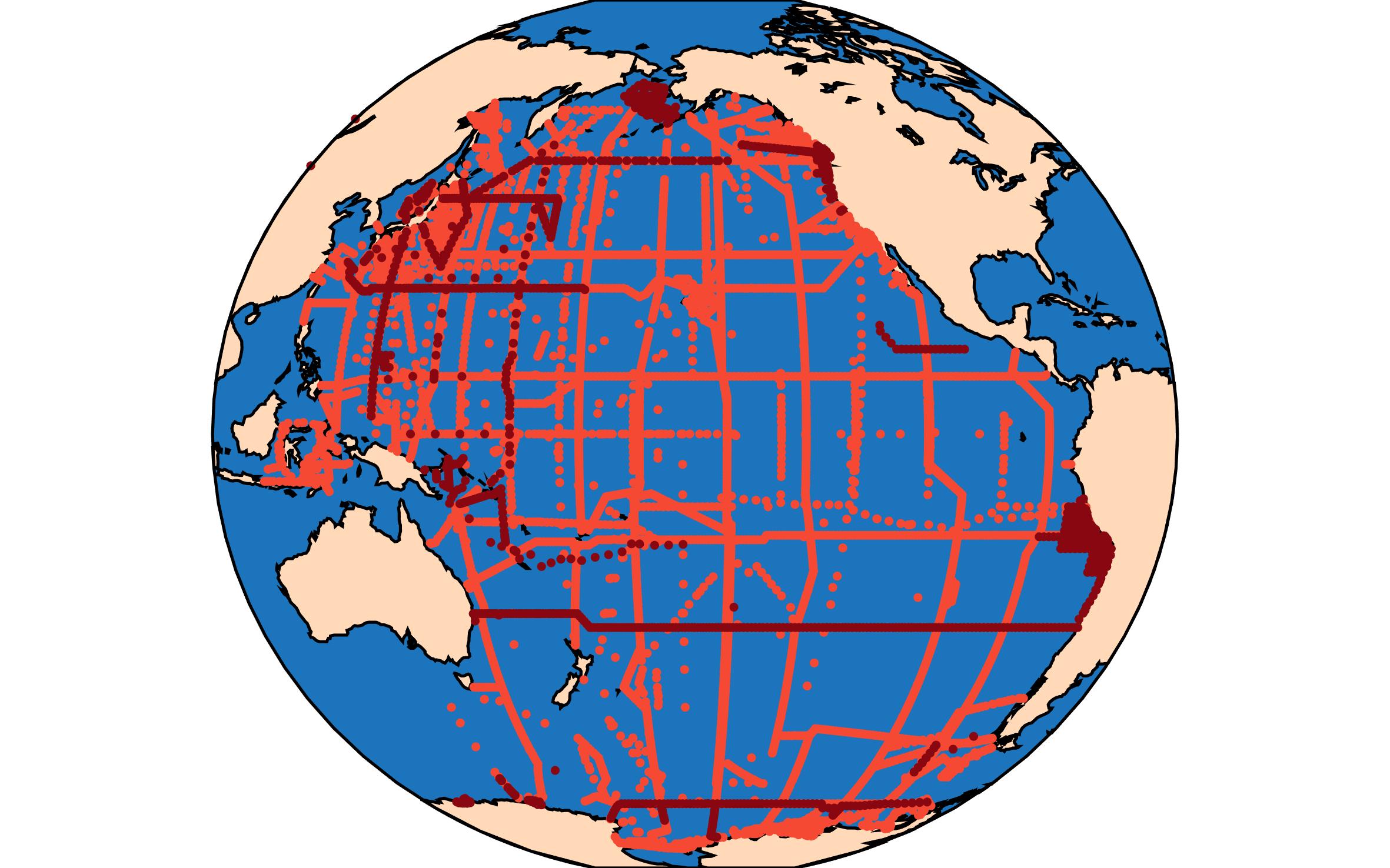 GLODAPv2.2023 Pacific Map