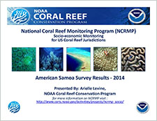 National Coral Reef Monitoring Program (NCRMP) socio-economic monitoring for US coral reef jurisdictions: American Samoa survey results - 2014