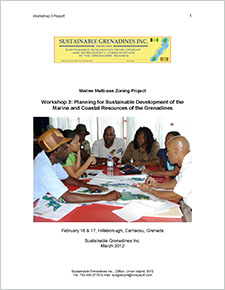 Workshop 3: Planning for sustainable development of the marine and coastal resources of the Grenadines