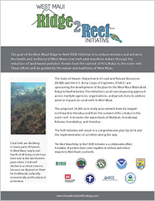 West Maui Ridge to Reef Initiative