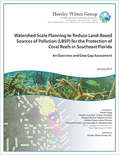 Watershed scale planning to reduce the Land-Based Sources of Pollution (LBSP) for the protection of coral reefs in Southeast Florida. An overview and data gap assessment