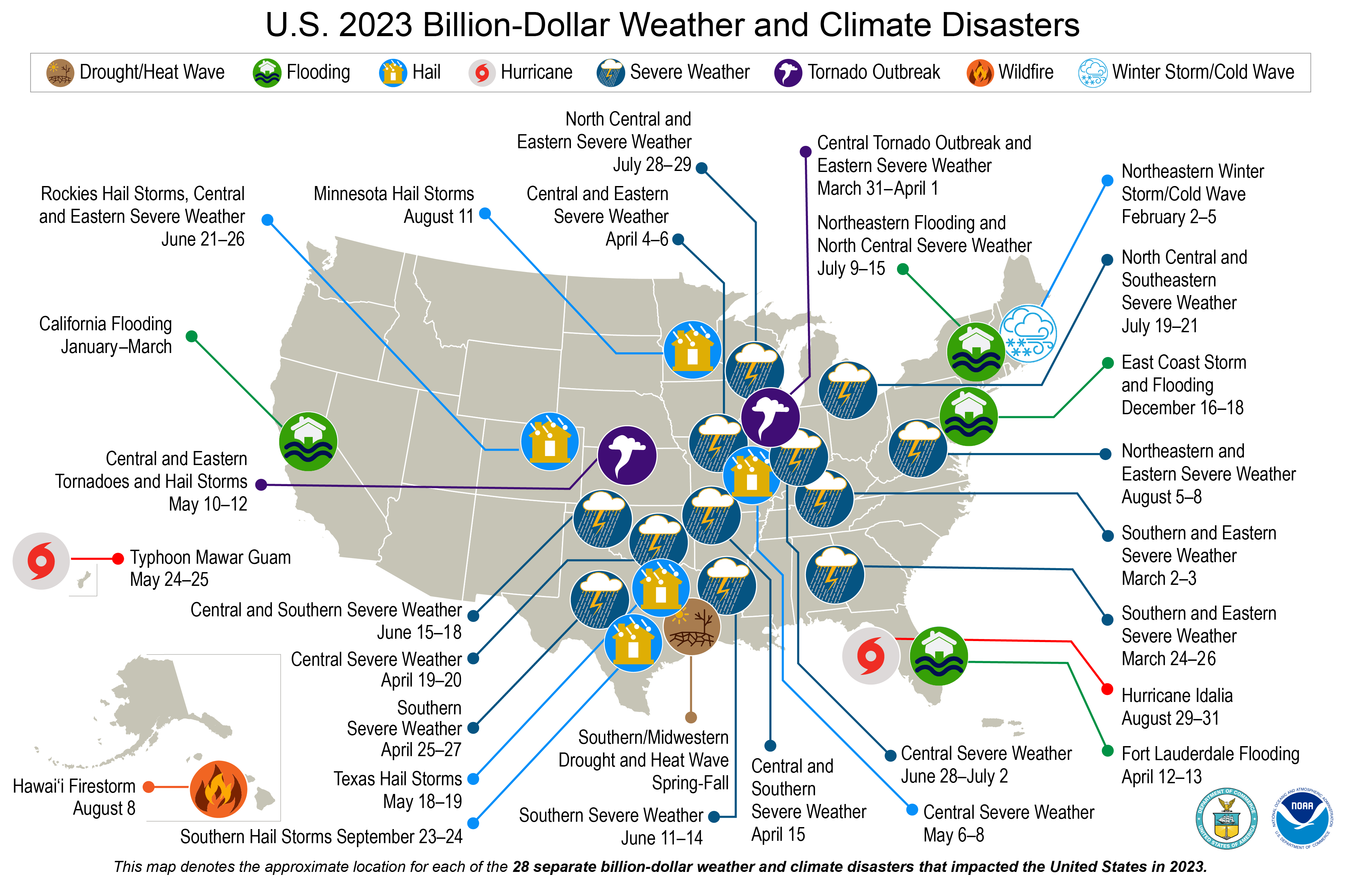 desastres climáticos nos EUA