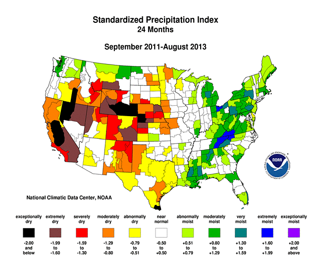 24-month Standardized Precipitation Index