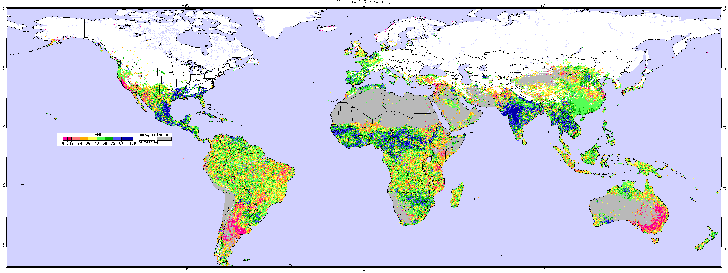 NOAA VHI (Vegetation Health Index)