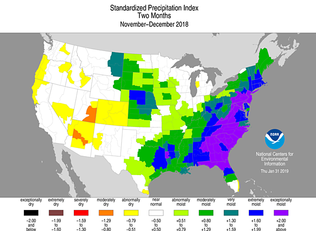 2-month Standardized Precipitation Index
