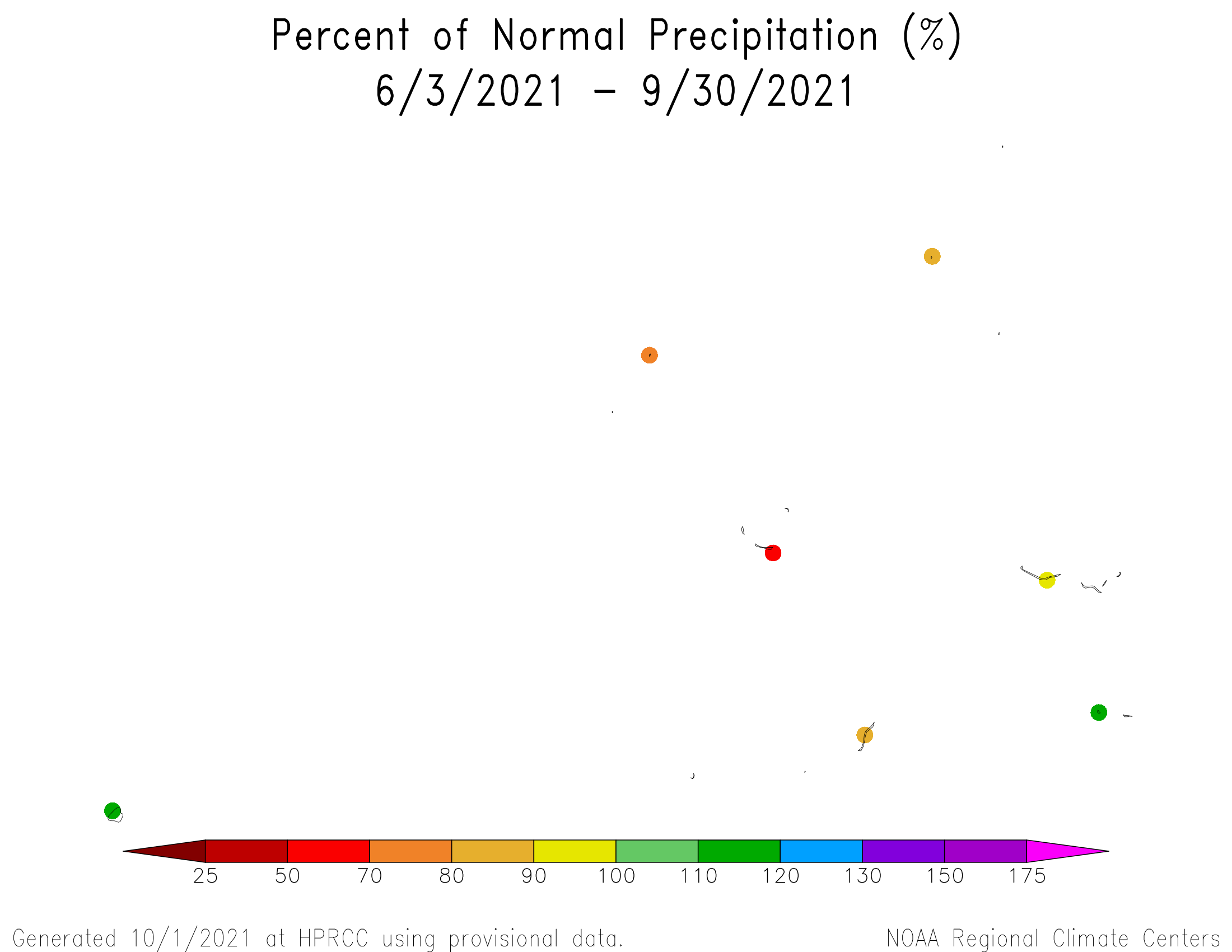 4-month Percent of Normal Precipitation for the Marshalls