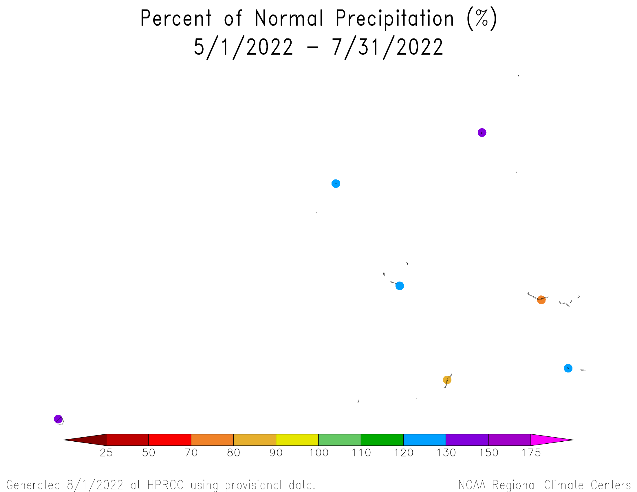 3-month Percent of Normal Precipitation for the Marshall Islands