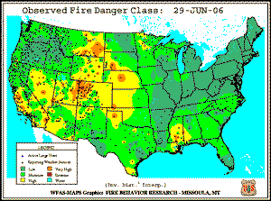 29 June 2006 Fire Danger Classification