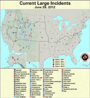 Large Fire Map for June 27