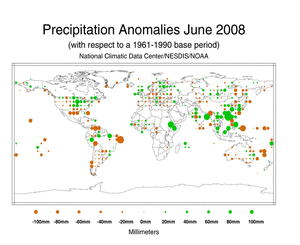 June's Precipitation Anomalies in Millimeters