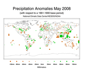May's Precipitation Anomalies in Millimeters