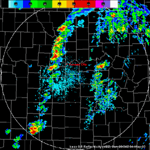 Click Here for a radar animation from Kansas City on May 4, 2003