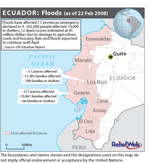 Ecuador's Affected Areas