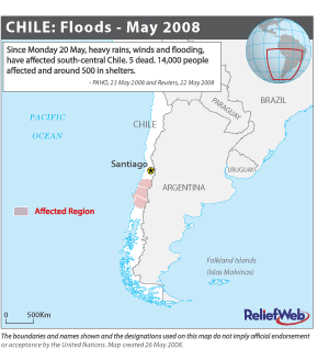 Chile's Affected Areas