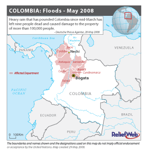 Colombia's Affected Areas