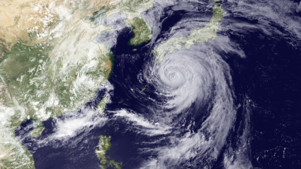 Category 2 Typhoon Ma-on moving towards southern Japan on 18 July 2011