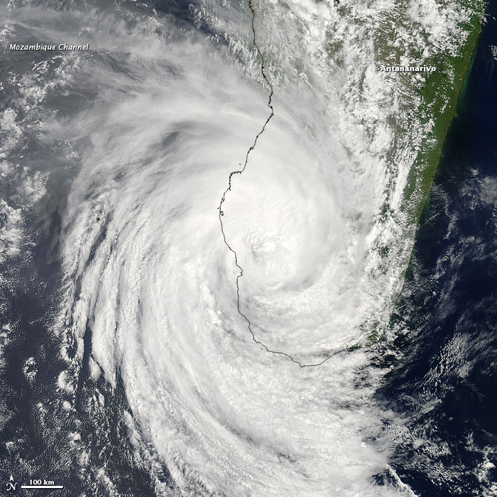 Tropical Storm Haruna lashed Madagascar on 22 February 2013