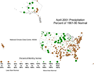 U.S. April Precipitation Departures