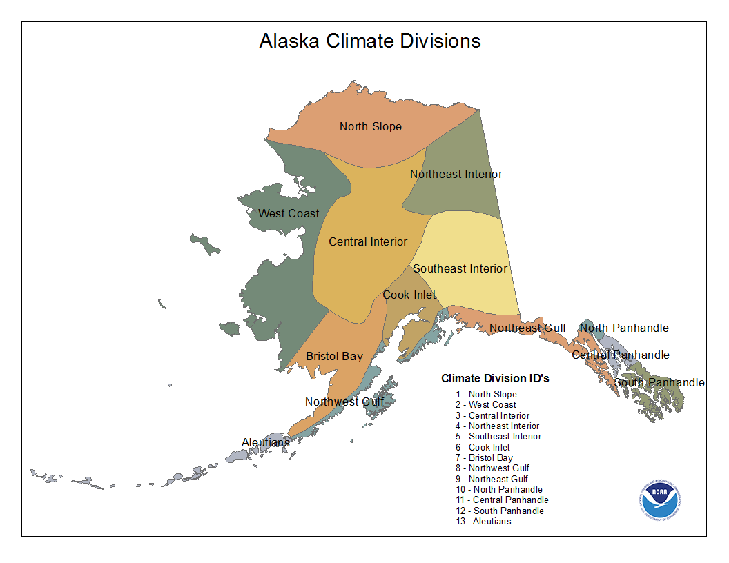 Alaska Reference Maps, February 2015 National Climate Report