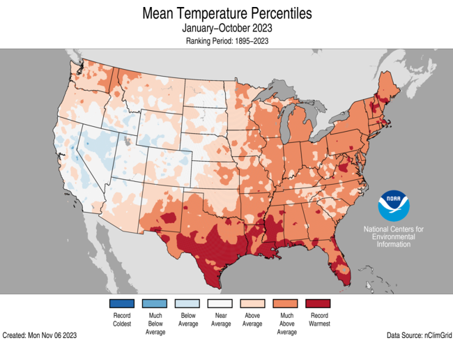 October 2023 National Climate Report