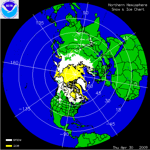 Northern Hemisphere Snow and Ice Chart