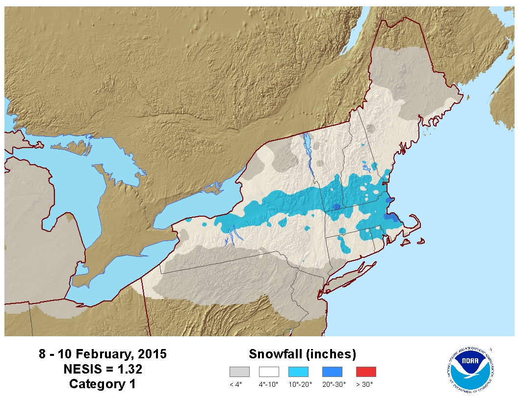 Feb 8-10 Snowfall Totals