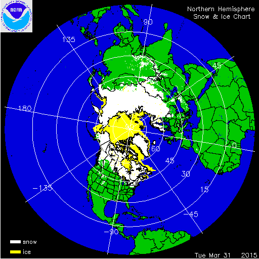 Northern Hemisphere Snow and Ice Chart