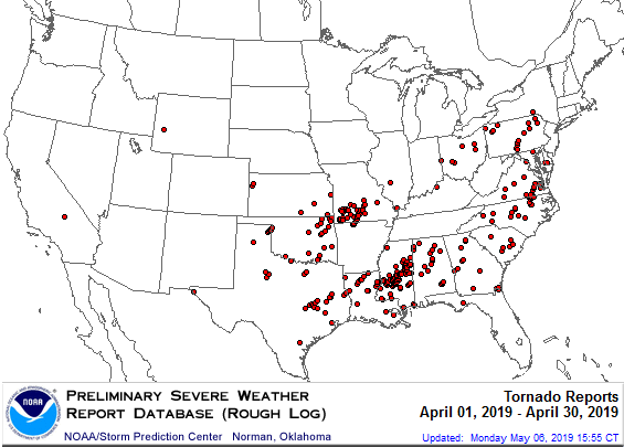 April 2019 Tornadoes