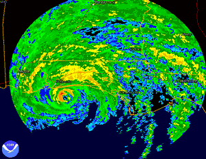 Tropical Storm Dennis, Base Reflectivity