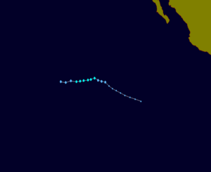 Tropical Storm Cristina Track