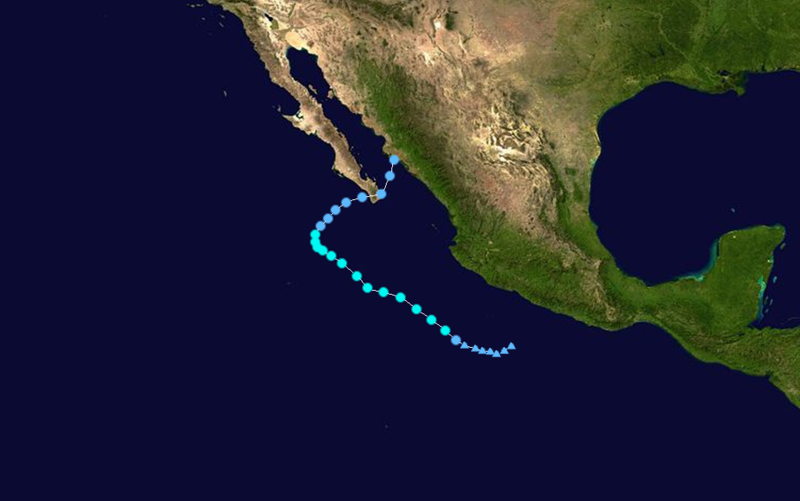 Tropical Storm Lowell Track
