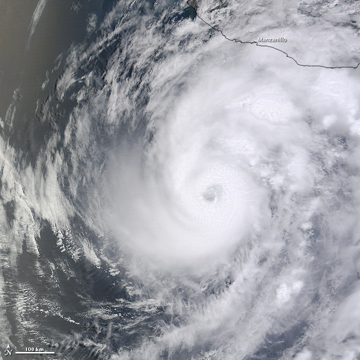 Satellite Image of Hurricane Bud