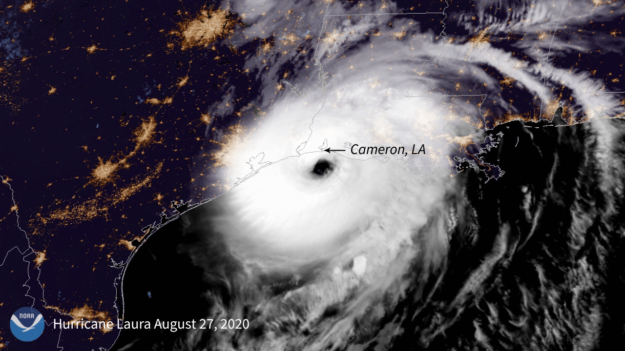 Hurricane Laura Satellite Image