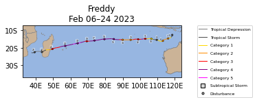 Freddy Storm Track