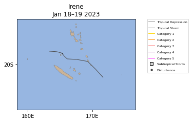 Irene Storm Track