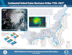 Image for 1950-2023 US Hurricane Strikes Poster