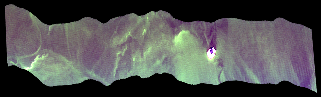 Lake Erie hyperspectral example image.