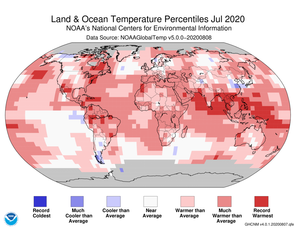 Assessing The Global Climate In July 2020 News National Centers For