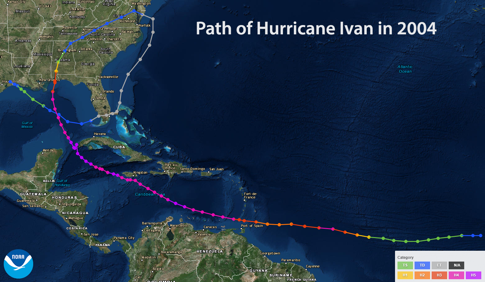 A Look Back at Category 5 Hurricane Ivan - WeatherNation