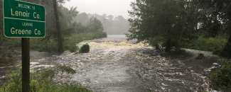 Photo of Flooding in Kinston North Carolina on September 14 2018