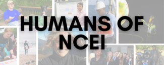 Banner image for Humans of NCEI series with collage of people